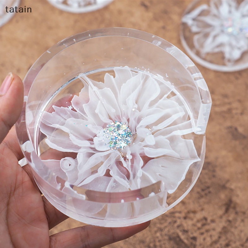 Khuôn Silicon Làm Giá Đỡ Lót Cốc Bằng Resin Epoxy DIY