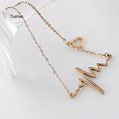 Vòng cổ Mặt Hình Nhịp Tim Thời Trang Cho Nữ