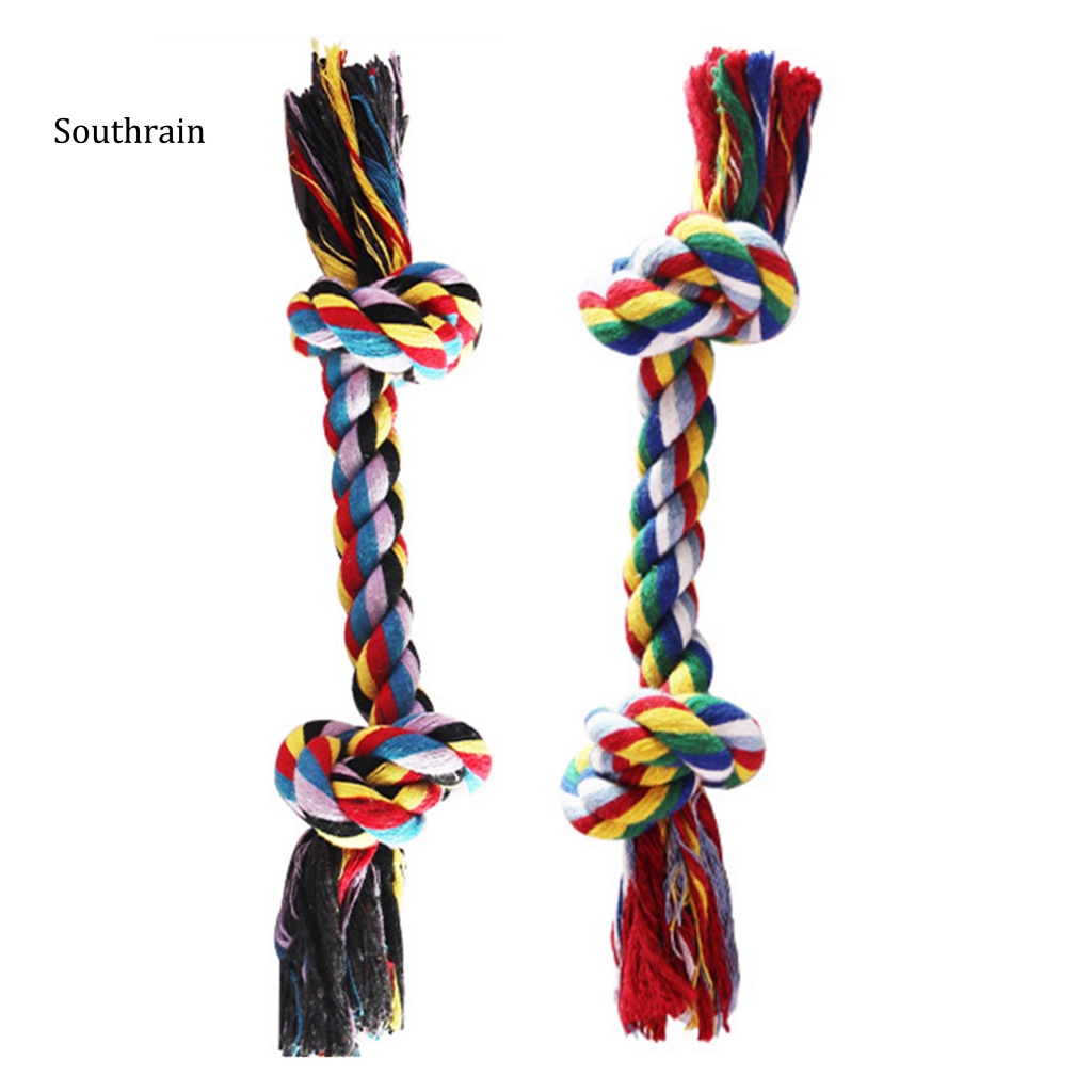 Bộ 2 Đồ Chơi Dây Thừng Cotton Bện Nhiều Màu Vui Nhộn Cho Thú Cưng