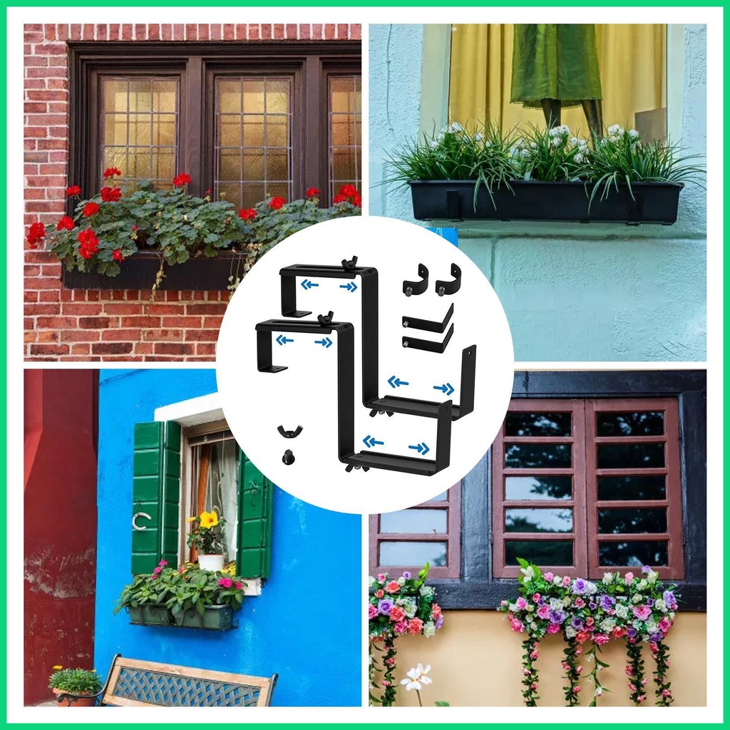 Giá Đỡ Chậu Cây Gắn Tường Có Thể Điều Chỉnh Cho Ban Công / Cửa Sổ