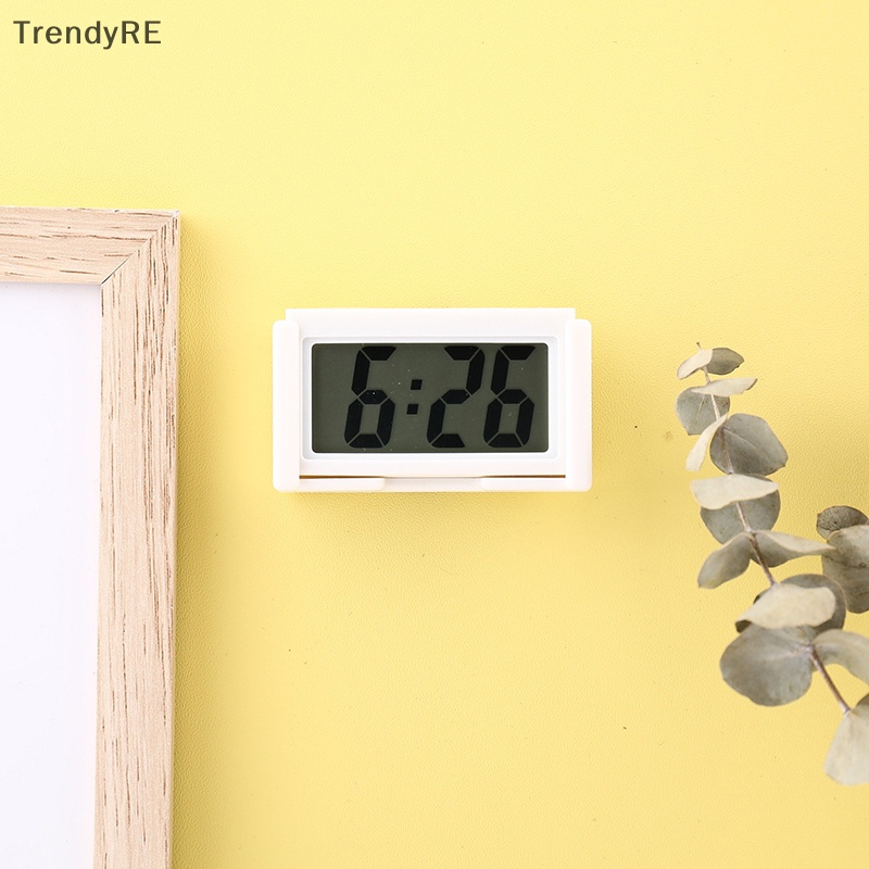 Đồng Hồ Điện Tử Hiển Thị Thời Gian Jumbo LCD Dán Bảng Điều Khiển Xe Hơi