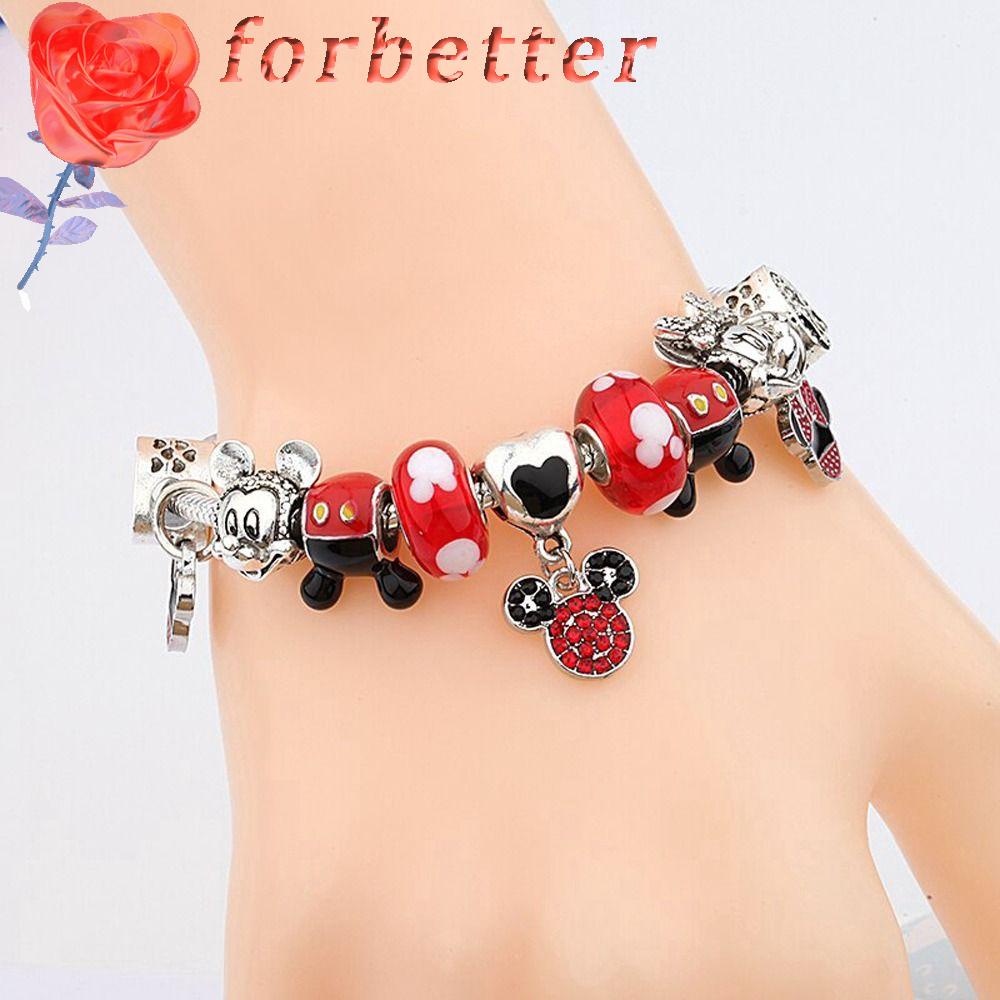 Vòng Tay Họa Tiết Chuột Mickey Phong Cách Vintage Độc Đáo