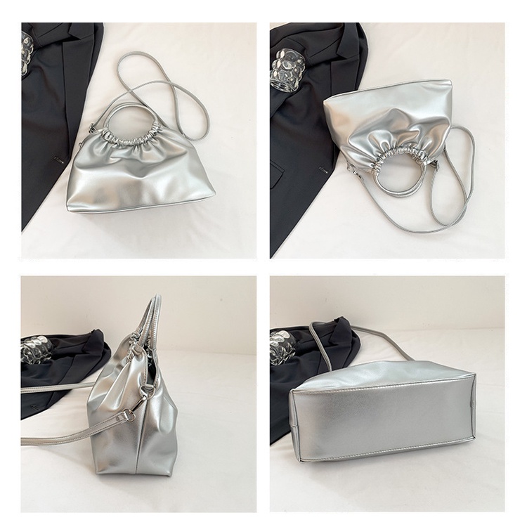 Túi Xách Đeo Vai Xếp Ly Hình Đám Mây Phong Cách Hàn Quốc Đơn Giản Thời Trang Mới Cho Nữ