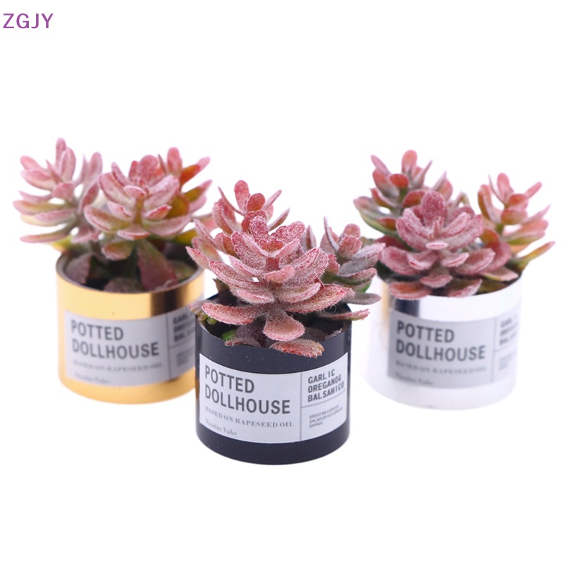 1 Chậu Cây Mini Trang Trí Nhà Búp Bê 1: 12 Mới