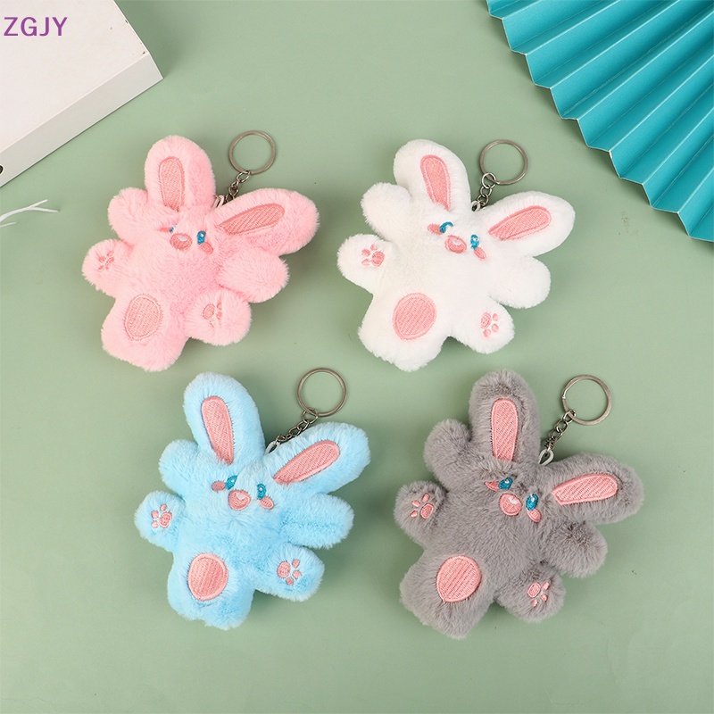 Móc Khóa Thỏ Nhồi Bông Mềm Mại Dễ Thương Mới