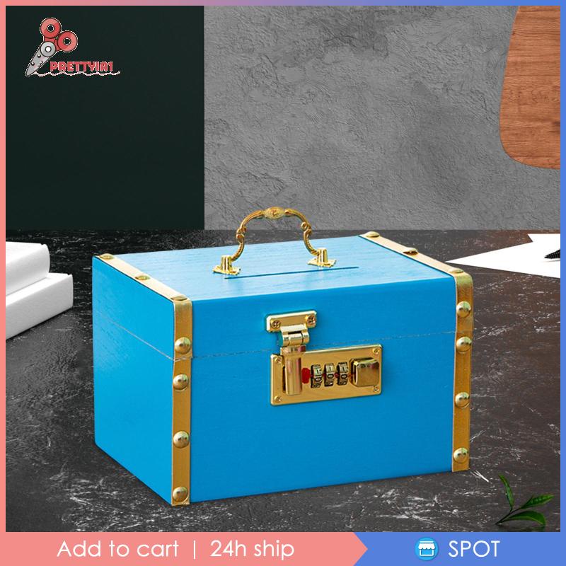 [Prettyia1] Hộp Đựng Tiền Tiết Kiệm Phong Cách Vintage Nhỏ Gọn Tuyệt Vời Dành Cho Bé Trai