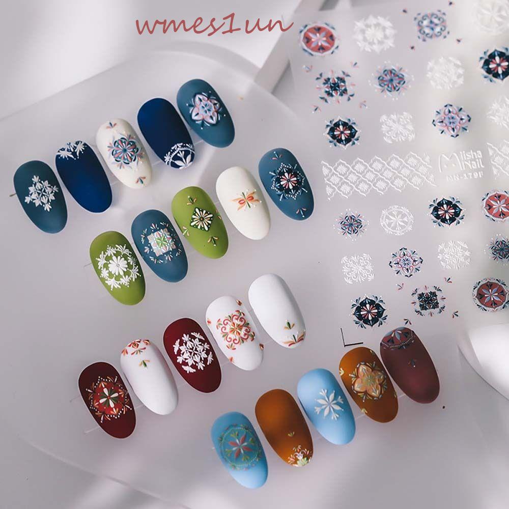 Sticker Dán Móng Tay Tự Dính Họa Tiết Bohemia WMES15H