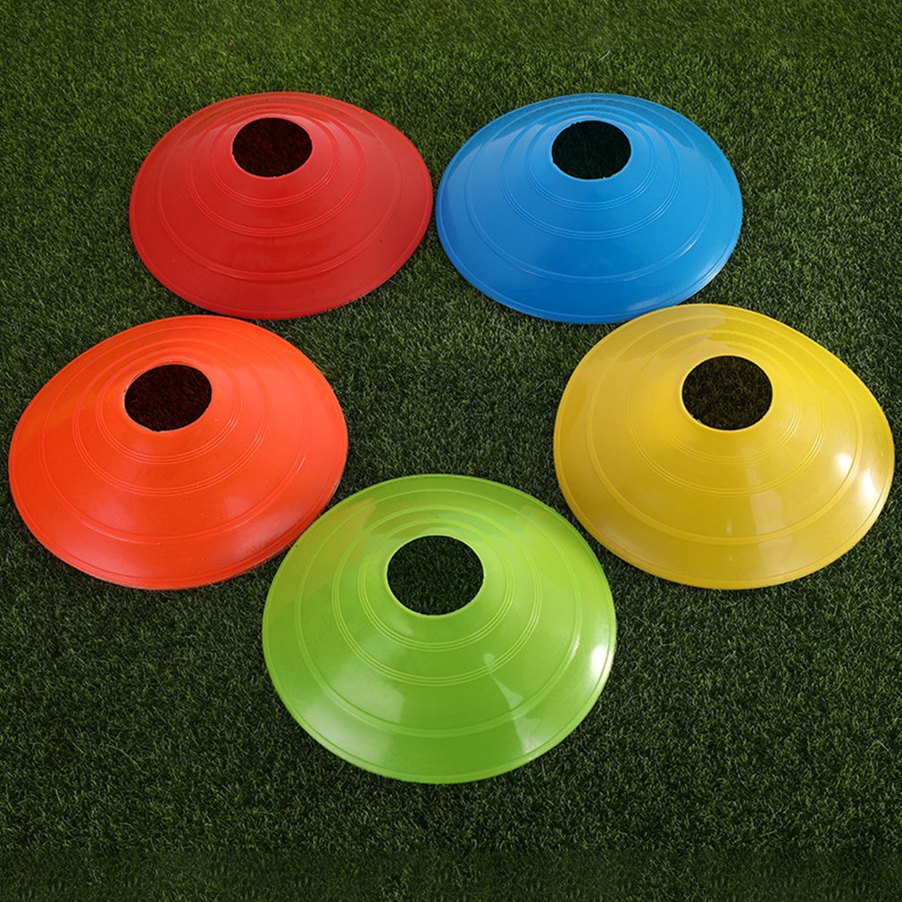 10Pcs Soccers Cones Trainer Practice Basketball Fitness Agility Cone Exercise Indoor Outdoor Games [Q/8]