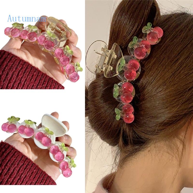 Kẹp Tóc Hình Ngôi Sao / Trái Cherry Bằng Acrylic Cho Bé Gái
