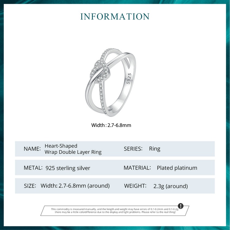 Nhẫn Bamoer bạc 925 HìNh TráI Tim Xinh XắN