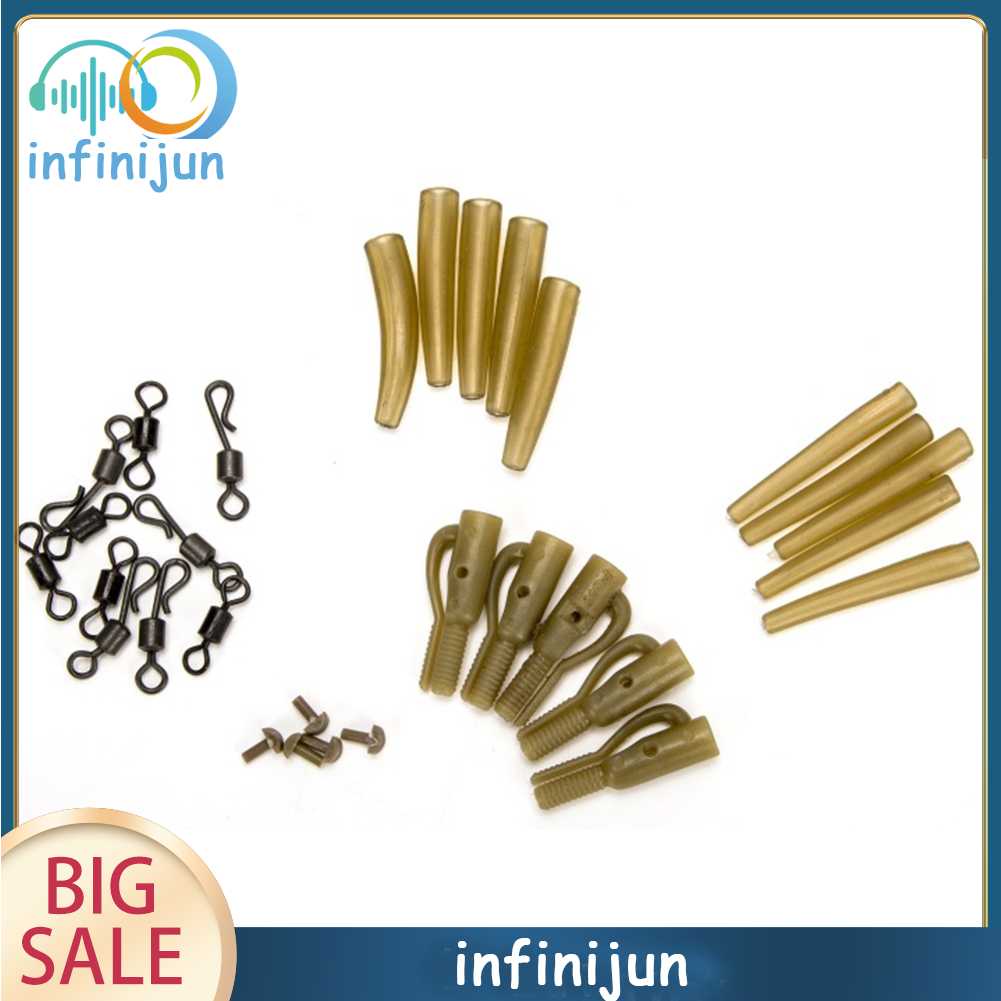 Set 30 Ống Cao Su Mềm Có Khớp Khuyên Cho Câu Cá