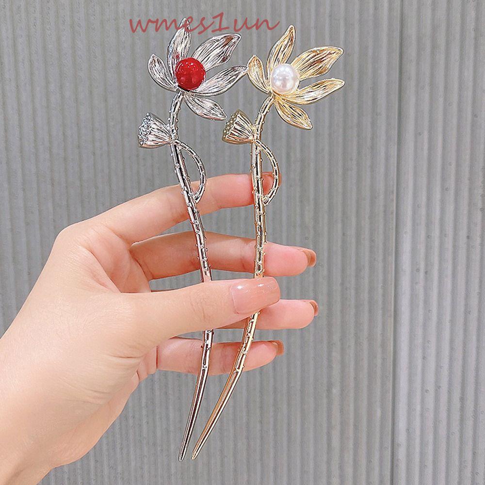 Trâm Cài Tóc Hình Hoa Sen 15H Xinh Xắn Thời Trang Cho Bạn Gái