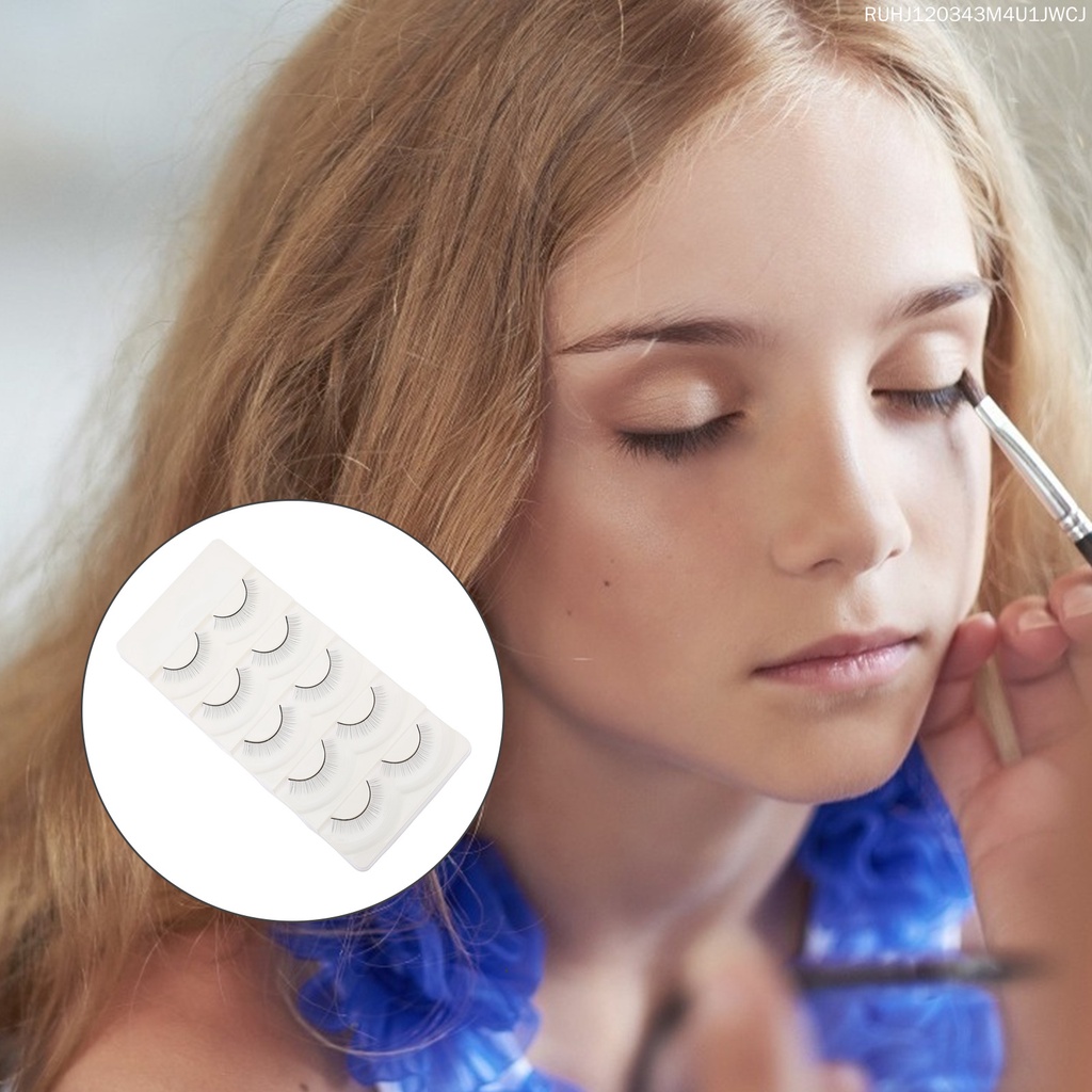 Bộ 5 Cặp Lông Mi Giả Từ Tính Màu Đen Tự Nhiên 3X1.7X0.7CM