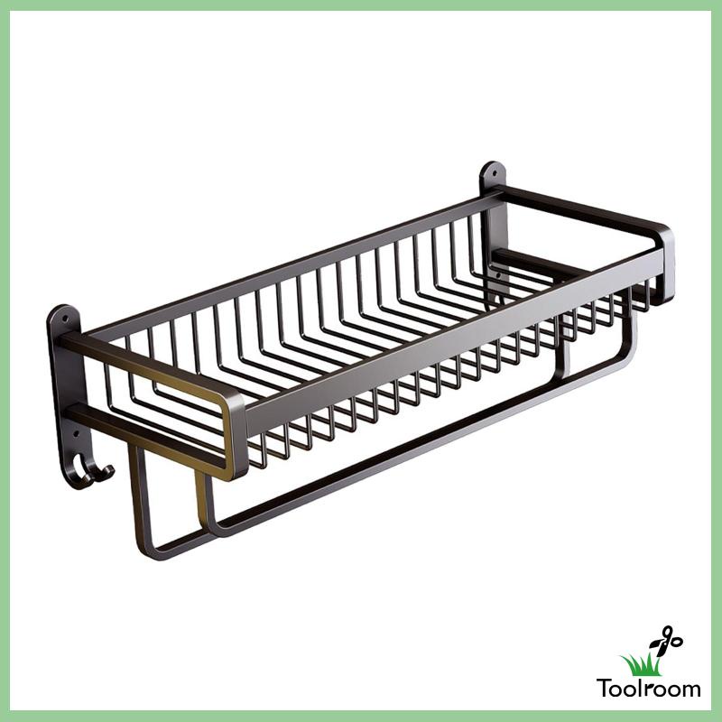 Giá Treo Khăn Gắn Tường Màu Đen Tiết Kiệm Không Gian Tiện Dụng Cho Nhà Bếp / Phòng Tắm