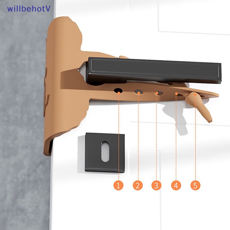 Đệm Chặn Khóa Cửa 5 Cấp Độ Tùy Chỉnh Chống Va Chạm Giảm Tiếng Ồn Tiện Dụng