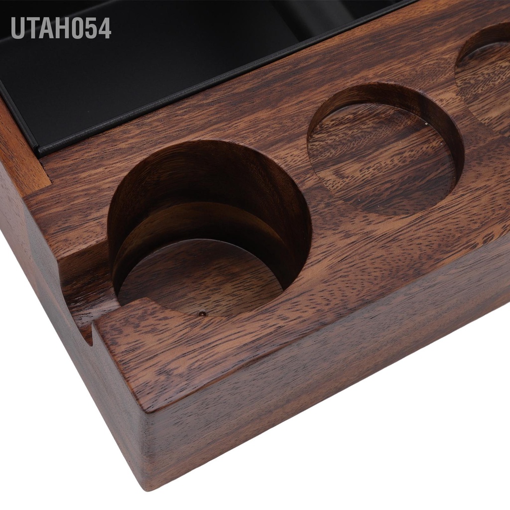 Utah054 Bộ Lọc Cà Phê Bằng Gỗ Tamper Giá Đỡ Portafilter Đứng Nhà Bếp Cafe Phụ Kiện Máy