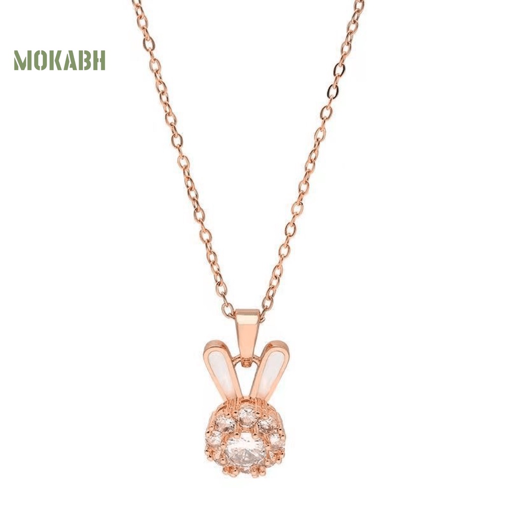 Vòng cổ HợP Kim HìNh Thỏ ĐíNh Đá Sang TrọNg