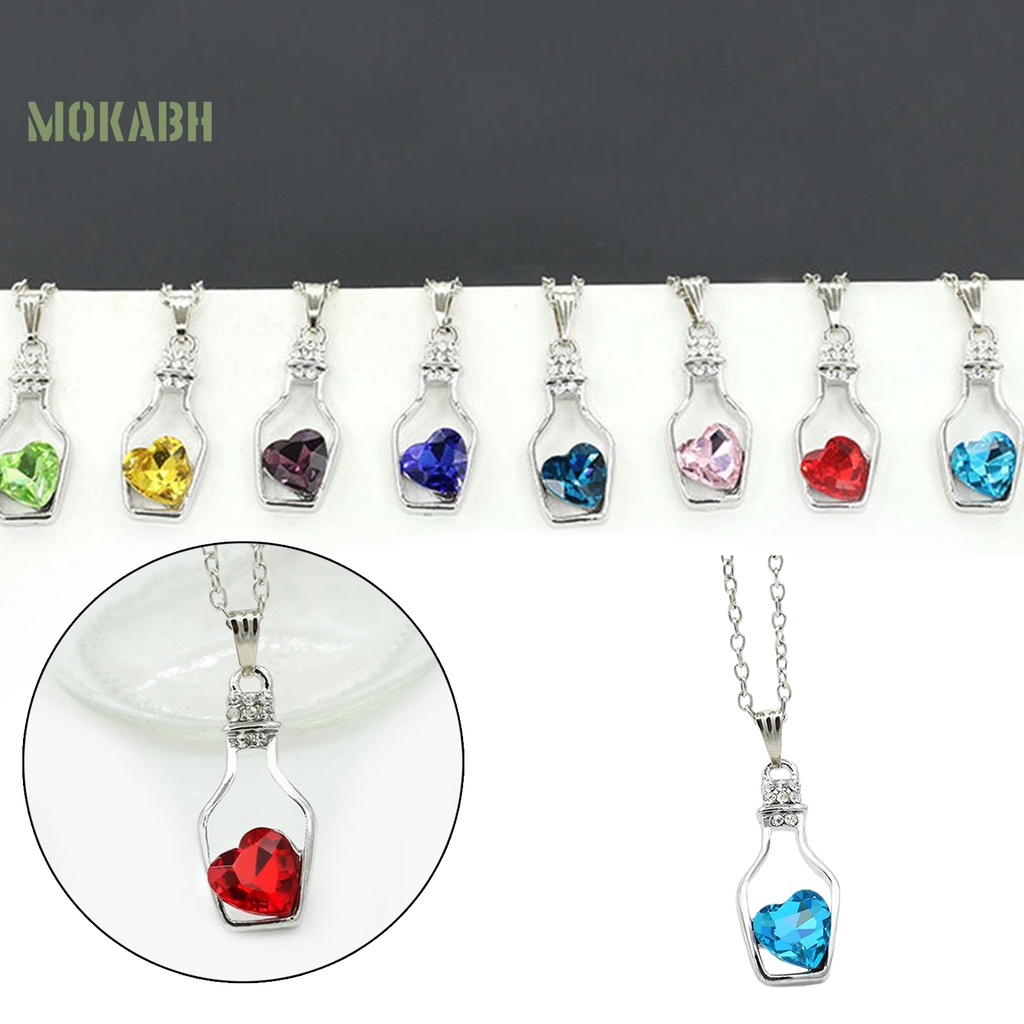 Vòng Cổ Choker Hợp Kim Mặt Trái Tim Đính Đá Chống Trầy Xước Thời Trang Cho Nữ