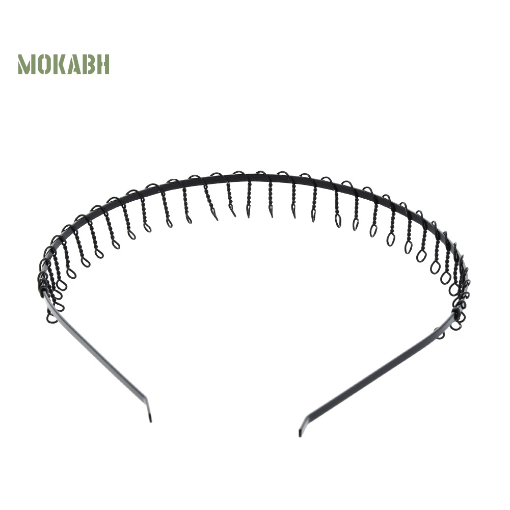 Bộ 2 Băng Đô Cài Tóc 83 Răng Kim Loại Kiểu Thể Thao Cá Tính Cho Nam Và Nữ