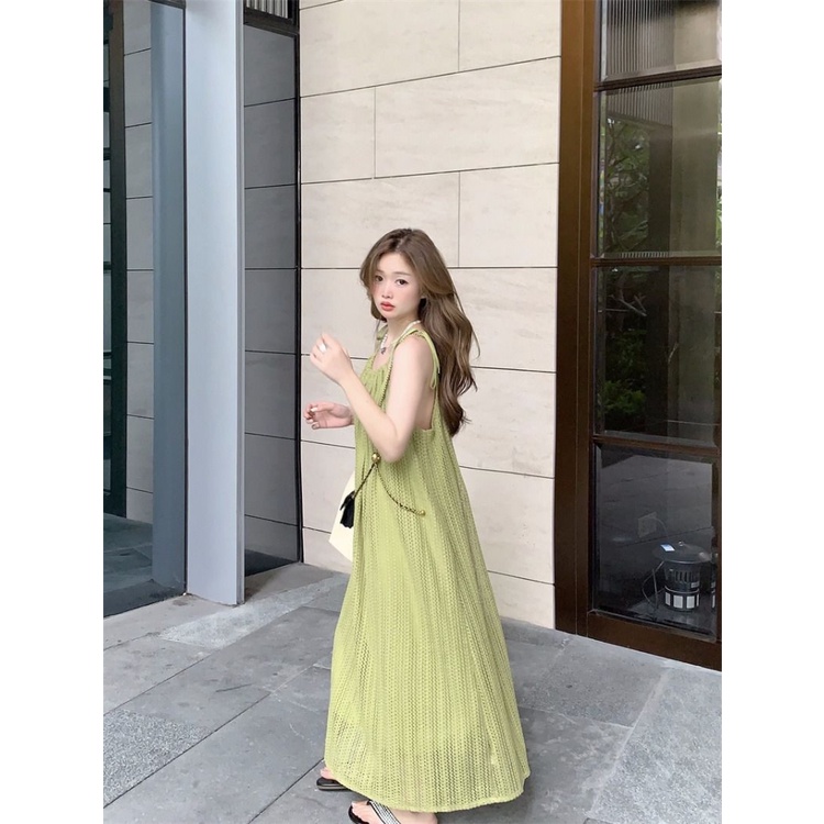 Đầm Dài Rộng Không Tay Thời Trang Mùa Hè Hàng Mới Dành Cho Bạn Nữ