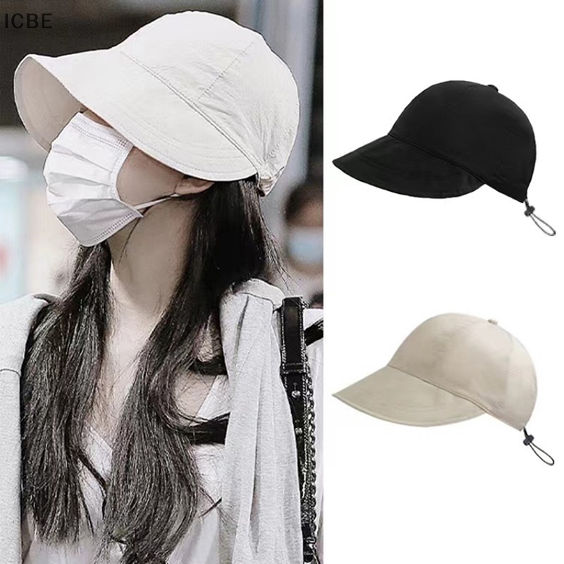 1 Mũ Rộng Vành Chống Nắng Có Dây Rút Điều Chỉnh Được Gấp Được Cho Nam &amp; Nữ
