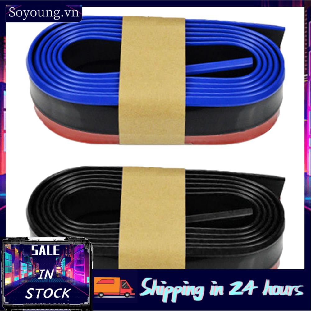 Soyoung Front Bumper Lip Protector Large Wrapped Foldable Rubber Stripe for Car