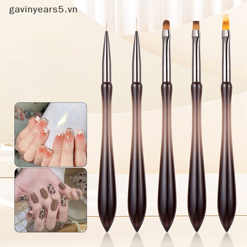 1 Cọ Vẽ Móng Tay Sợi Nylon Tay Cầm Acrylic Dùng Cho Salon