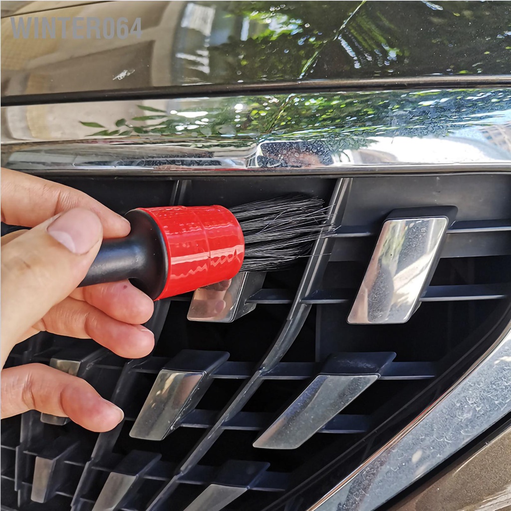 Winter064 5 Chiếc Ô Tô Chi Tiết Bộ Bàn Chải Nội Thất Kẽ ​​Hở Sợi Tổng Hợp Mềm Tự Động Làm Sạch Cho Xe SUV Tải Văn