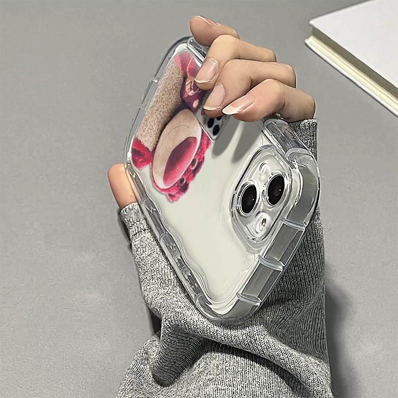 Ốp Điện Thoại Silicone Mềm Trong Suốt Chống Sốc In Hình Gấu Cho IPhone 14 13 12 11 Pro Max XS X XR 8 + 7 Plus