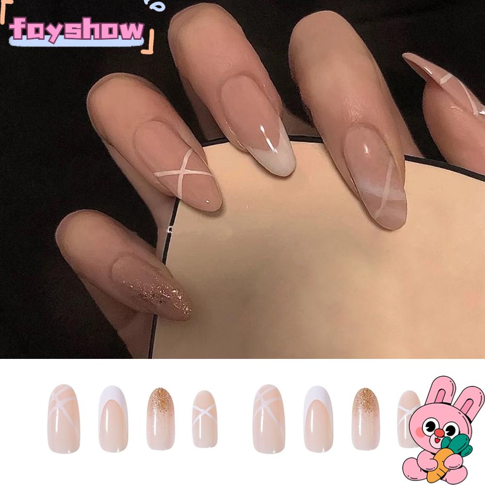 Hộp 24 Móng Tay Giả Che Phủ Toàn Diện Thời Trang