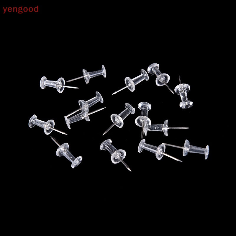 Set 40 Ghim Nhựa Trong Suốt Dùng Để Cố Định Bảng Tên