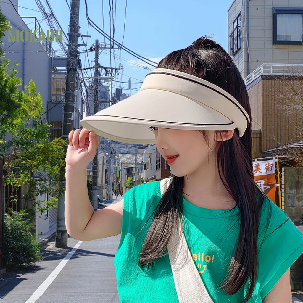 Nón Rộng Vành Chống Nắng Bằng Cotton Thoáng Khí Màu Sắc Đơn Giản Dành Cho Trẻ Em