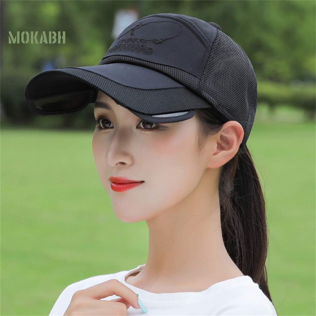 Mũ Lưỡi Trai Polyester Vành Thu Gọn Chống Tia UV Họa Tiết Tinh Tế Thời Trang Unisex
