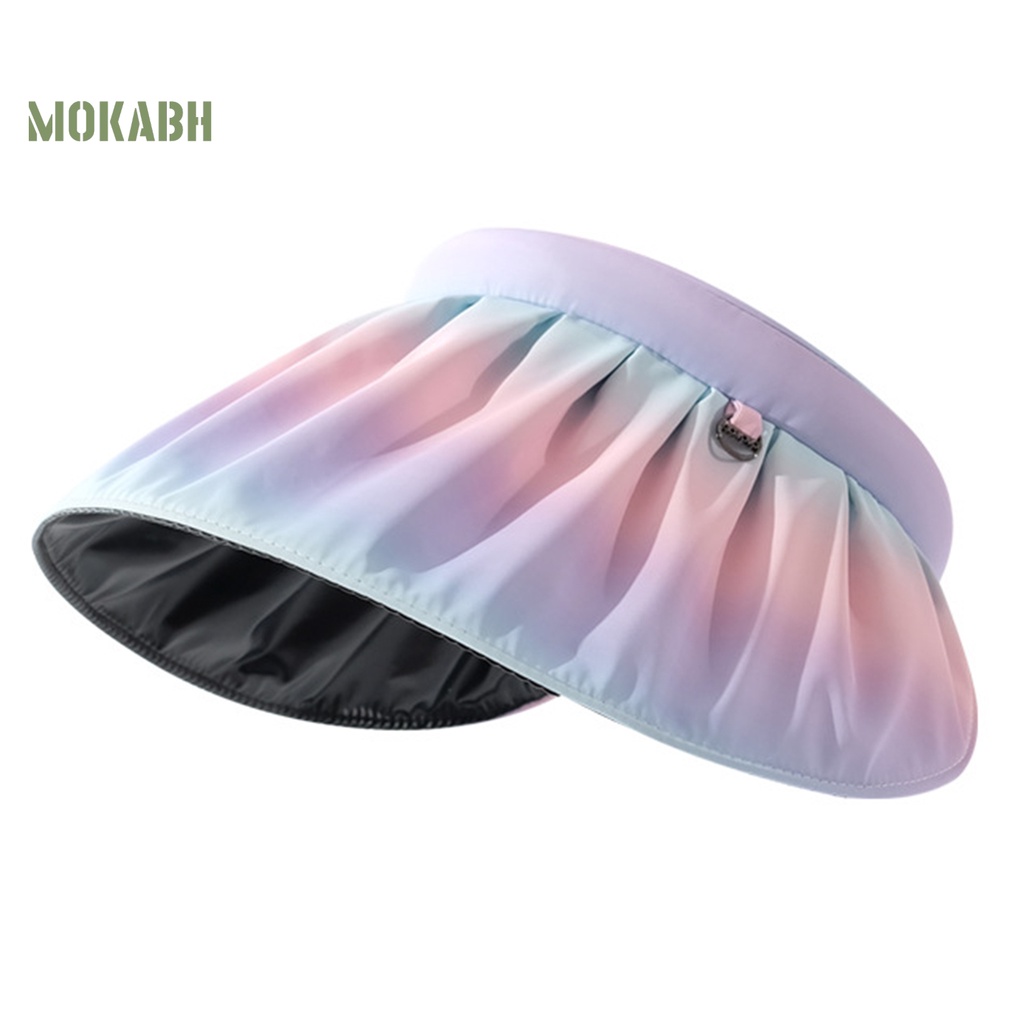 Mũ Chống Nắng Mùa Hè Thoáng Khí Chống Tia UV Hình Vỏ Sò Màu Gradient Cho Nữ