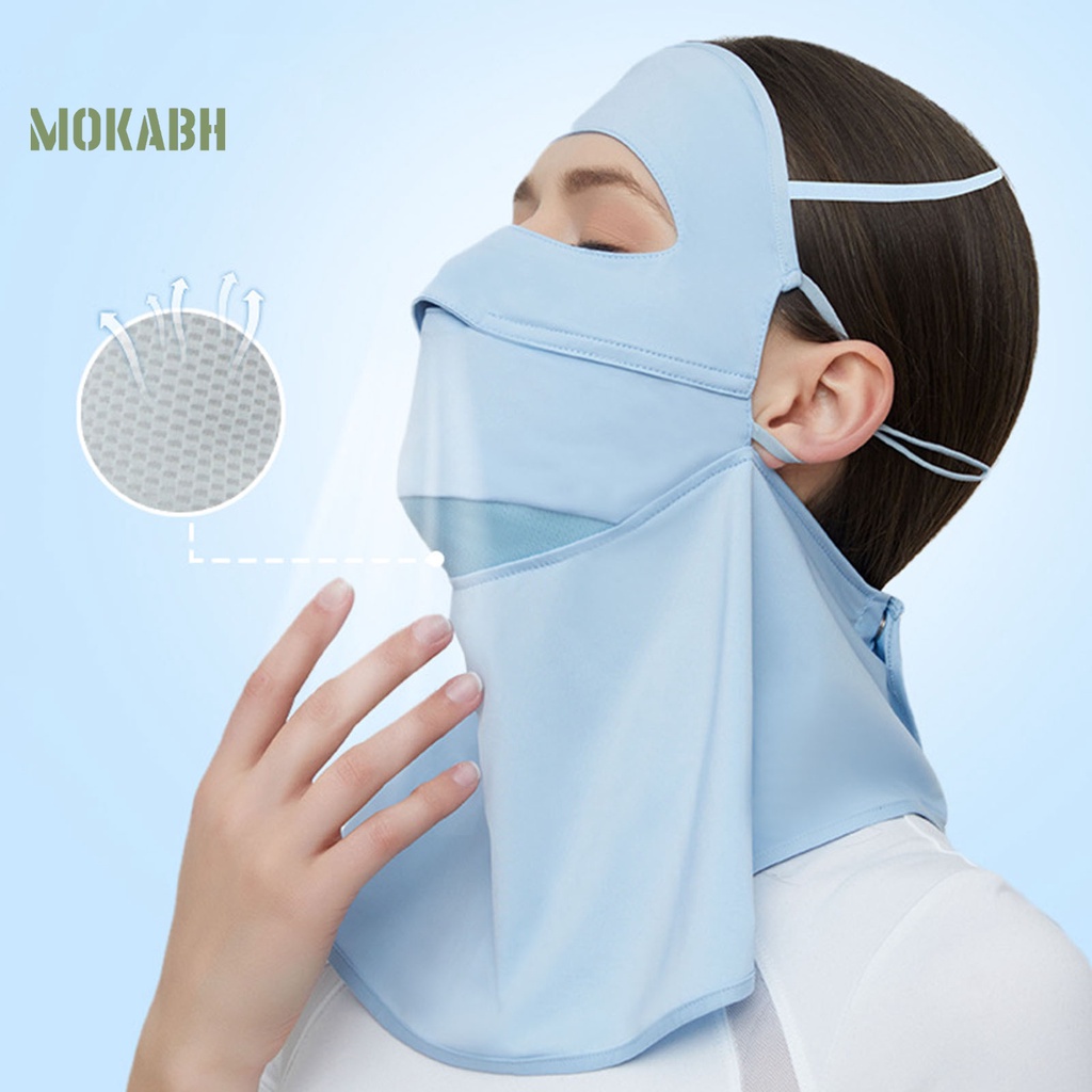 Khẩu Trang Chống Nắng Mok Abh Thân Thiện Với Làn Da Chống Rơi Và Tia UV Có Thể Điều Chỉnh