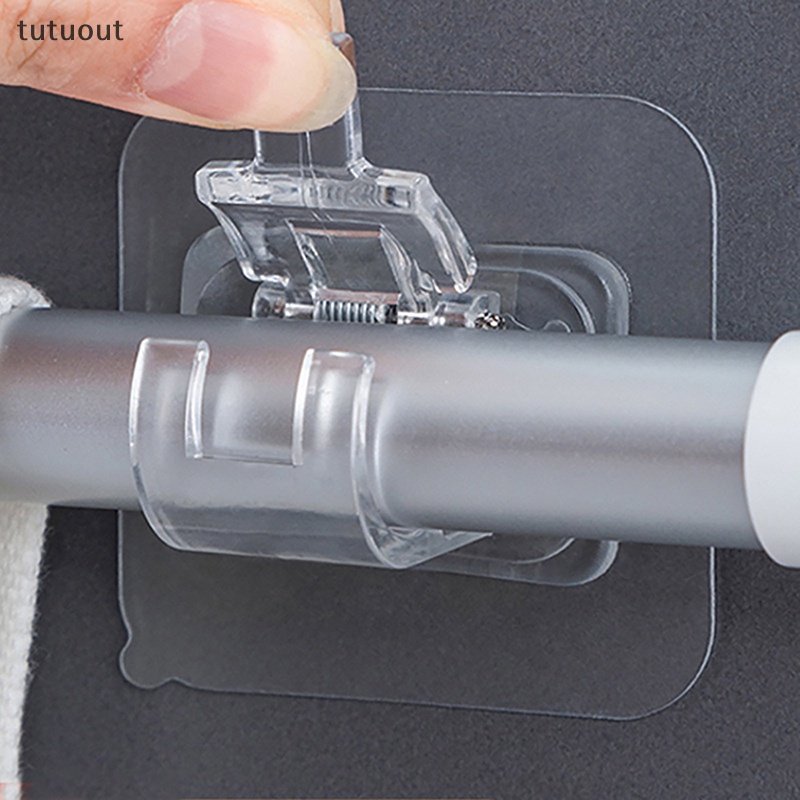 Móc Treo Thanh Treo Rèm Tự Dính Không Cần Đóng Đinh Tiện Dụng