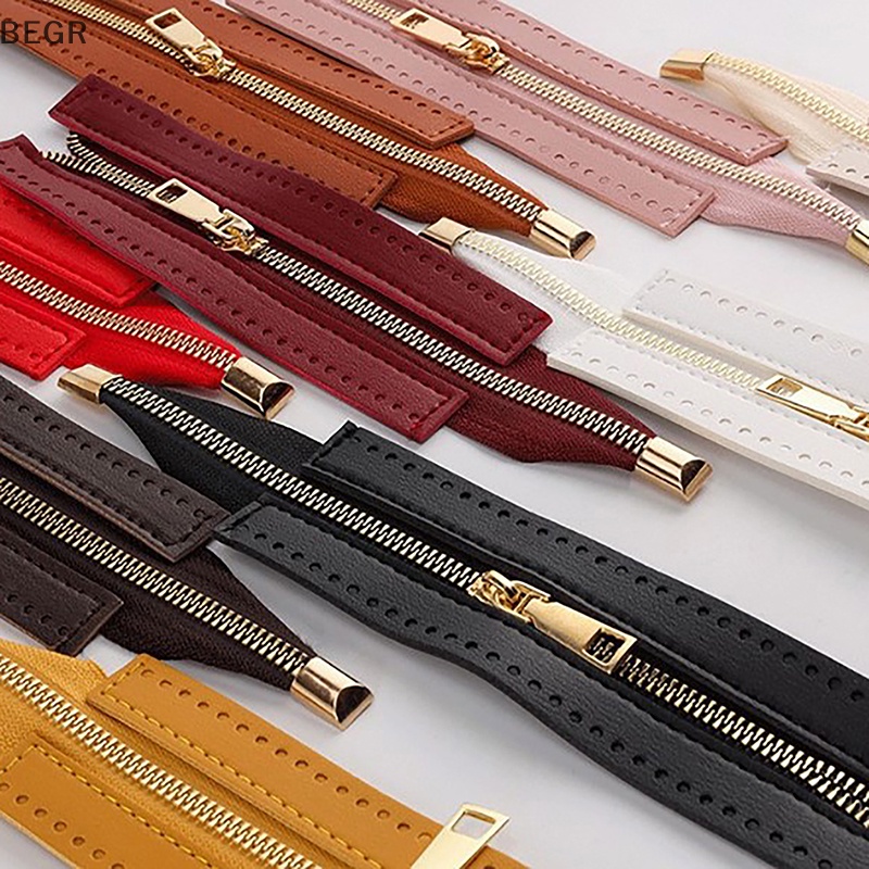 Khóa Kéo Bằng Da PU Cứng Chuyên Dụng Cho May Vá Quần Áo vn