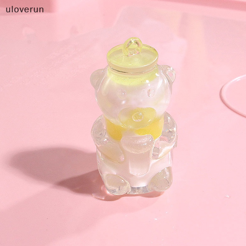 Uloverun Đồ trang trí Gấu Dạ Quang Mini Bằng Nhựa Resin Trang Trí Tiểu Cảnh