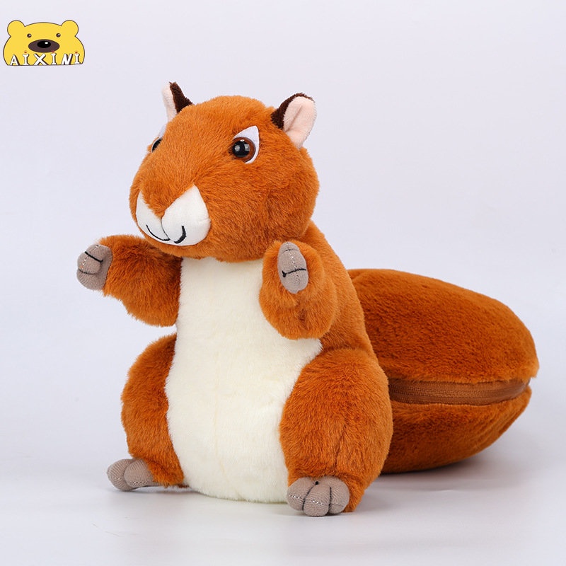 Thú Nhồi Bông Hình Con Sóc Dễ Thương 25cm
