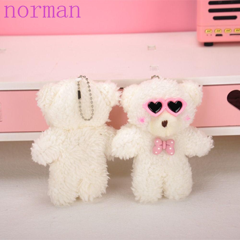 Móc Khóa Gấu Nhồi Bông Dễ Thương Dùng Làm Quà Tặng DIY