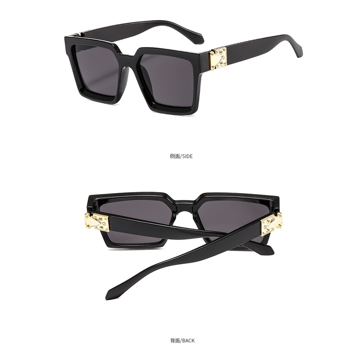 Kính Mát Gọng Vuông Lớn Phong Cách Âu Mỹ Thời Trang Cho Nữ