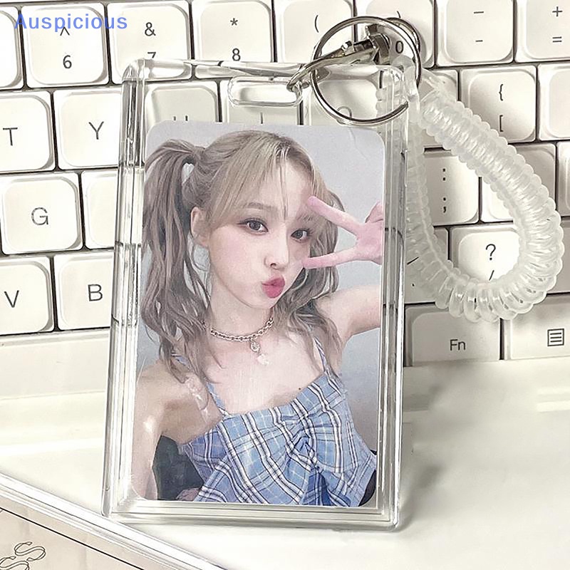 Móc Chìa Khóa / Thẻ ID / Ảnh Nhóm Nhạc Kpop Bằng Acrylic Trong Suốt