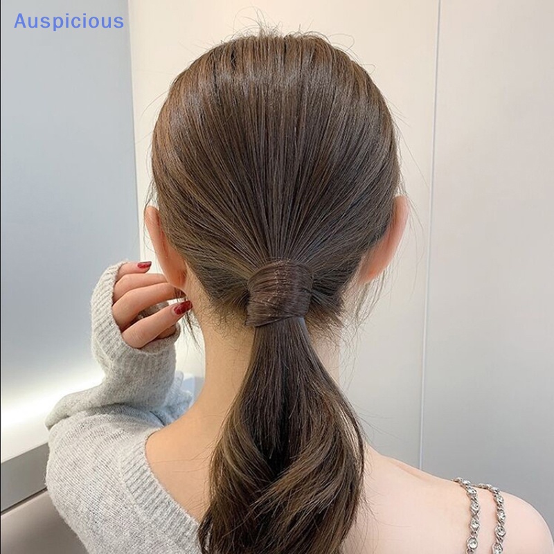 Dây Cột Tóc Đuôi Ngựa Giả Bằng Cao Su Phong Cách Hàn Quốc Thời Trang Cho Nữ