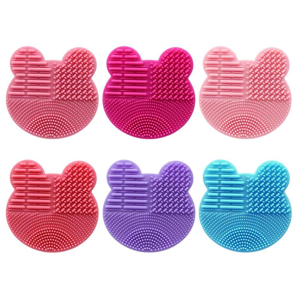 Dụng Cụ Vệ Sinh Cọ Trang Điểm Hình Gấu Dễ Thương C8K3