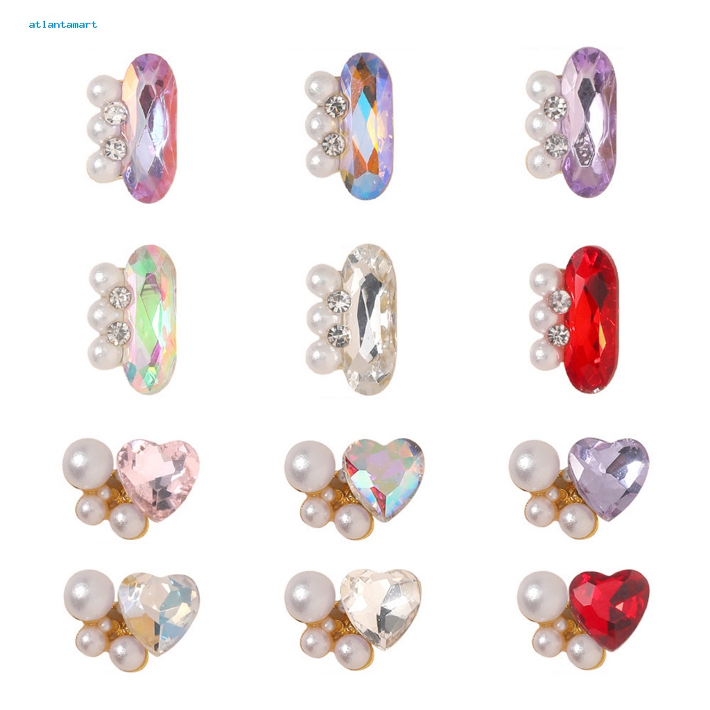 Túi Đựng Đồ Dùng Cao Cấp Tiện Dụng| Bộ 10 HạT ĐíNh Trang Trí MóNg Tay Sang TrọNg