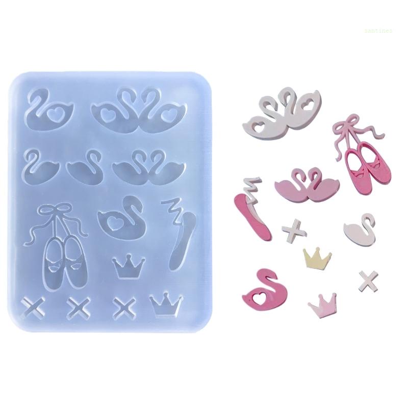Khuôn Silicon Đổ Epoxy Resin Hình Vương Miện Dùng Làm Trang Sức