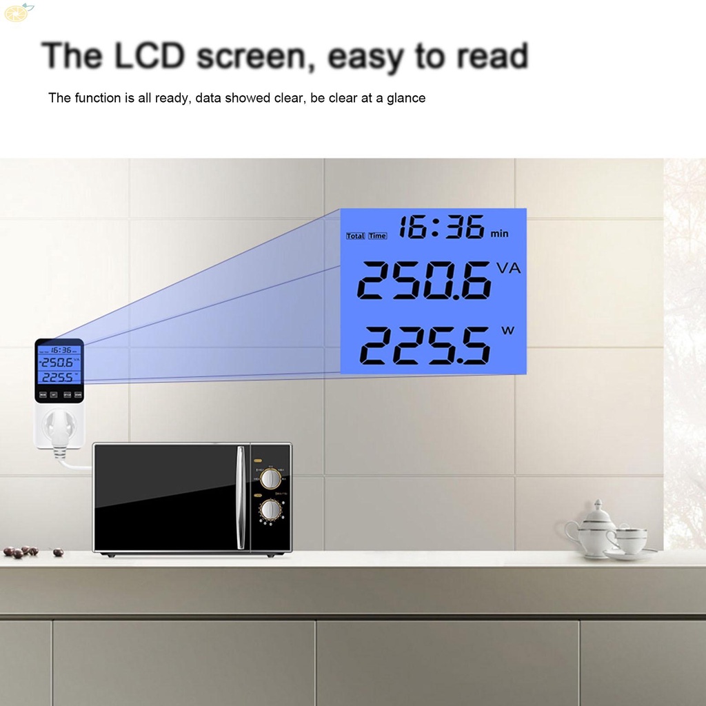 【VARSTR】Power Meter Socket Current: Maximum 16 A Frequency: 50 HZ Billing Socket