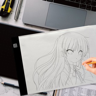 Led Digital Tablet Light Box Touch Control Dimmable Drawing Tracing Animation Copy Board Table Pad Panel Plate [Q/2]