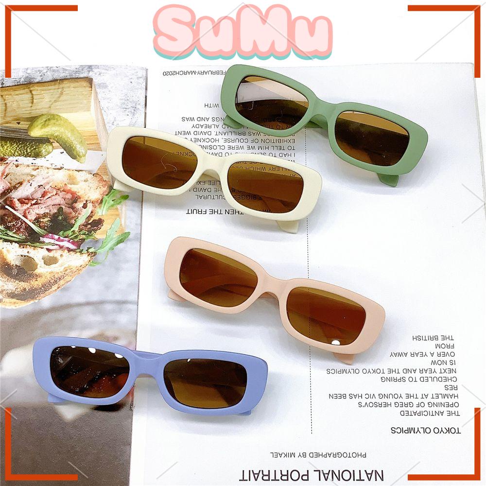 Kính Mát Hình Chữ Nhật Chống Tia Uv400 Thời Trang Cho Bé