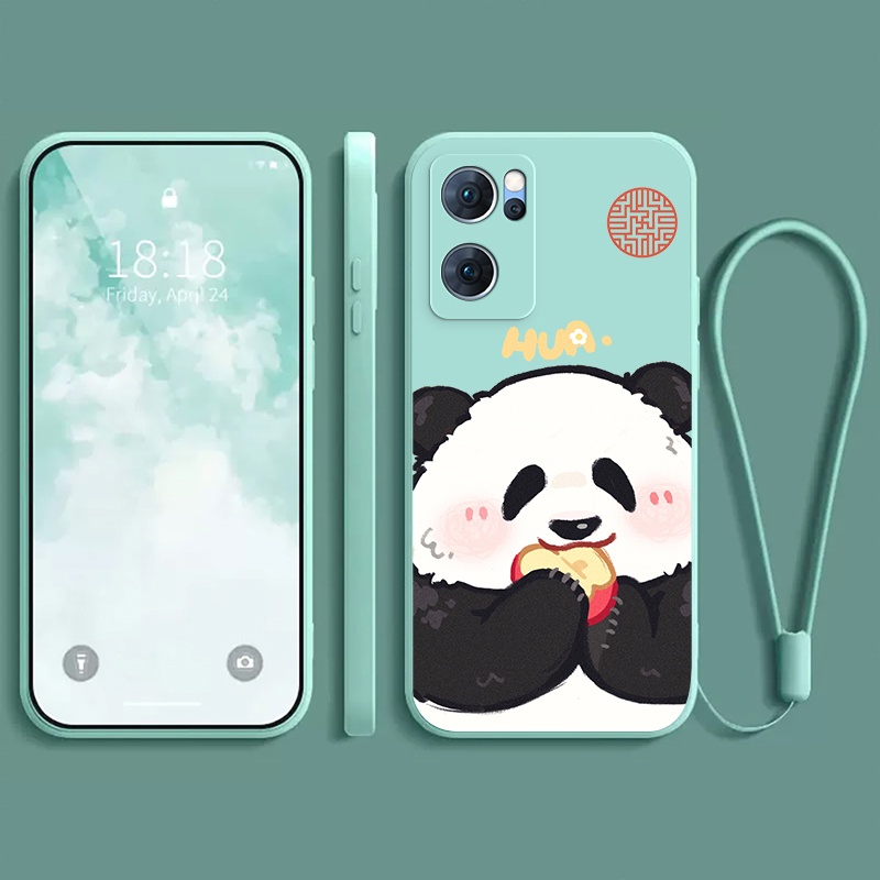 Ốp lưng Oppo RENO 7 5G RENO 7Z RENO 8Z RENO 8 5G RENO 8T 4G RENO 8T 5G Ốp điện thoại dẻo Gấu trúc mắn ZMF